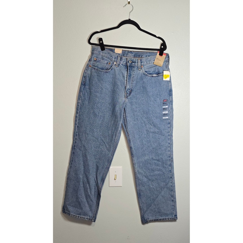 Levi's 550 Relaxed Fit Jeans 34x29 Blue Cotton Denim NWT Mens Workwear Casual